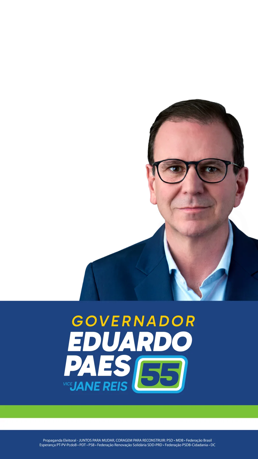 Arte Stories / Status do projeto Eduar Paes 55 a Virada